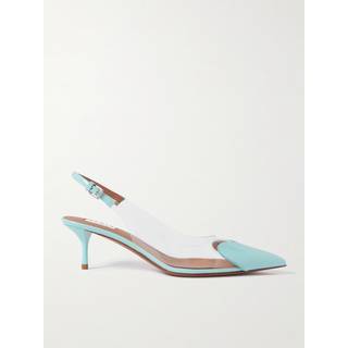 AlaÃ¯a CÅur leather-trimmed PVC pumps - black - EU 37.5