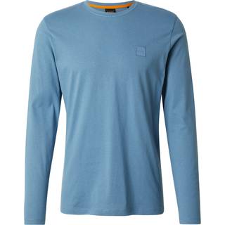 BOSS Orange Herren Longsleeve blau