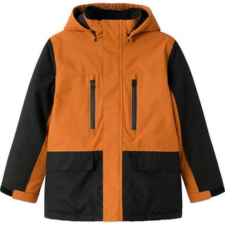 NAME IT Vinterjakke SNOW10 Block Leather Brown