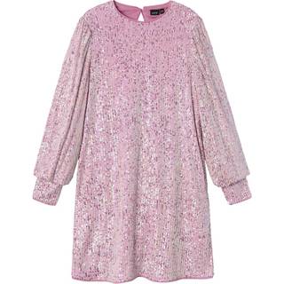 Rink Sequins Kjole, Lilac Snow, 140 cm
