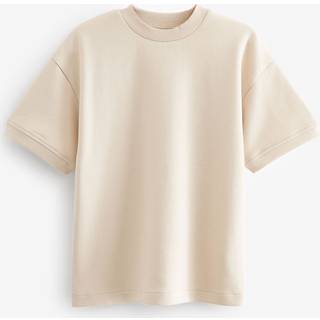 Next Brown Natural Relaxed Fit Short Sleeve T-Shirt (3-16yrs)