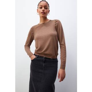Next Camel Brown Crew Neck Long Sleeve Jumper