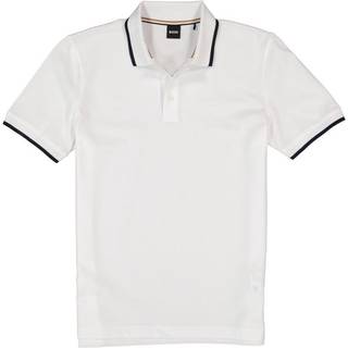 BOSS Black Herren Polo-Shirt weiß