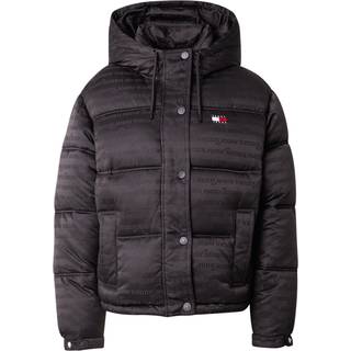 Logo Print Hooded Puffer Jacket