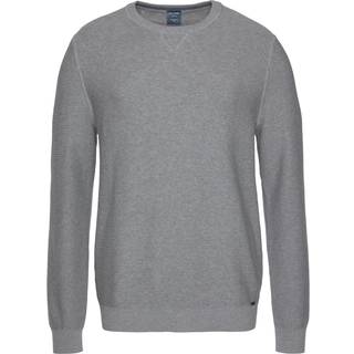 OLYMP Herren Pullover grau unifarben