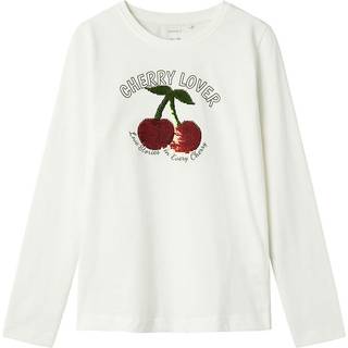 Name It Cloud Dancer Paillet Top