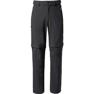 Vaude Farley Stretch T-Zip Pants III Zip off-bukser Herrer størrelse 62 - Short farve grå