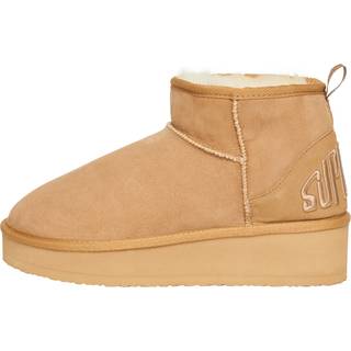 Superdry Superdry Brown Suede Sherpa Platform Boots