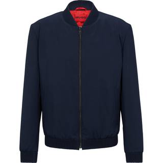 Jakke med slim fit i bomuld med stræk