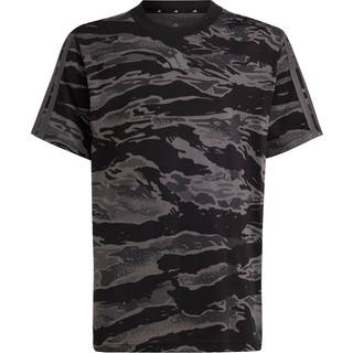 Seasonal Essentials Camo Kids T-shirt - Black / Grey Five - 140