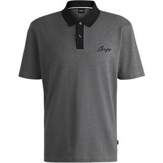 BOSS Black Herren Polo-Shirt grau