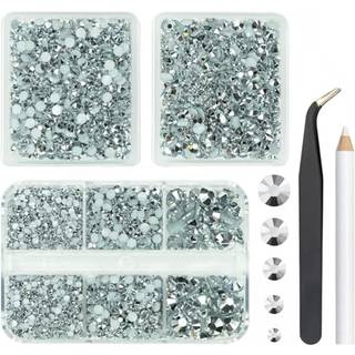 qiipii 3 kasser 5070 stk s?lvharpiks fladback rhinestones til h?ndv?rk af metallisk s?lvharpiksten 2mm 3mm 4mm 5mm 6mm ikke hotfix mine s?lvperle