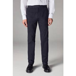 Next Navy Blue Regular Tapered Fit Stretch Chinos Trousers