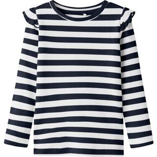 Name It Navy Blazer/cloud Dancer Stribet Top