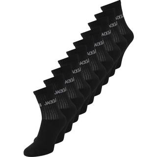 JACK & JONES Drenge 10 Par Regn Tennissokker Sorte