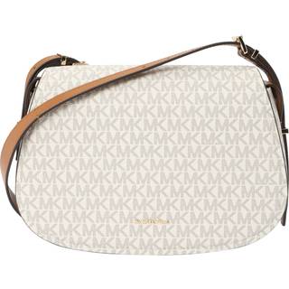 MK Lydia Medium Signature Logo Messenger Bag - Natural - Michael Kors - ONE SIZE