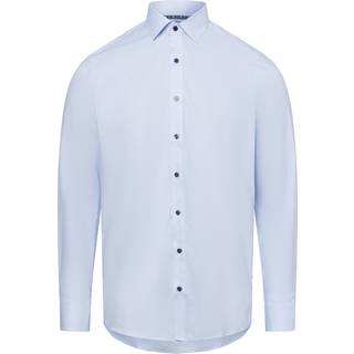 COMFORT FIT Shirt in light blue checkered