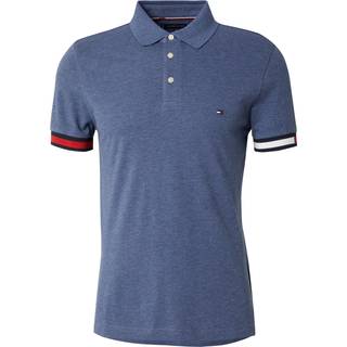Tommy Hilfiger Herren Polo-Shirt blau meliert Slim Fit