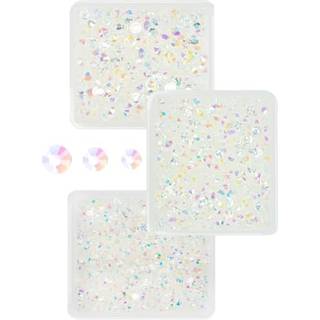 Qiipii 3mm 4mm 5mm Gennemsigtig AB-harpiks Rhinestones til udformning af klar hvid ab flatback Jelly Rhinestones Bulk SS10 SS16 SS20 Non-Hotfix S