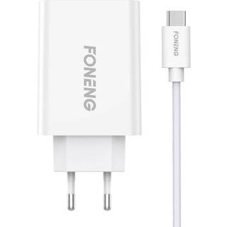 Foneng Fast charger 1x USB EU43+ USB Type C cable