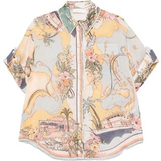 Zimmermann Tallow floral ramie shirt - multicoloured - XXS