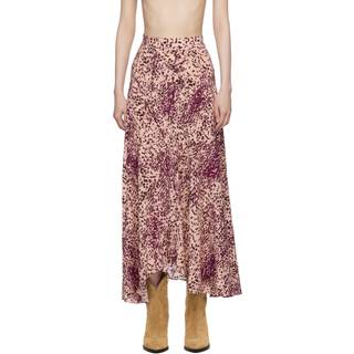 Falda Sakura - Mujer - Purple-ecru - Talla 34 - Isabel Marant