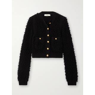 ChloÃ© Cropped tweed jacket - black - S