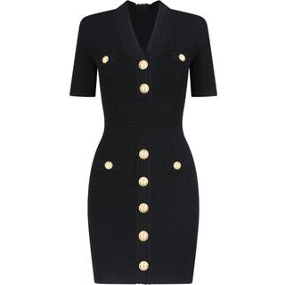 Balmain Knitted minidress - black - XL