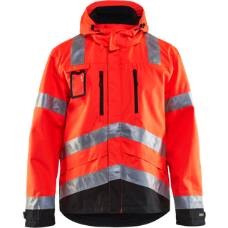 Blåkläder High Vis Skaljakke - High Vis Rød/Sort - XL