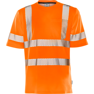 Fristads 100973 Hi Vis T-shirt kl.3 7407 / Arbejds T-shirt Hi-Vis orange XS