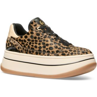 MK Hayes Cheetah Print Calf Hair Platform Trainers - Natural - Michael Kors - EU 39