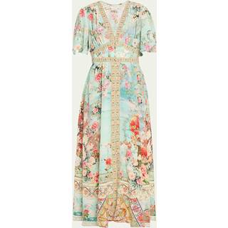 Camilla Floral embellished silk maxi dress - multicoloured - XXXL
