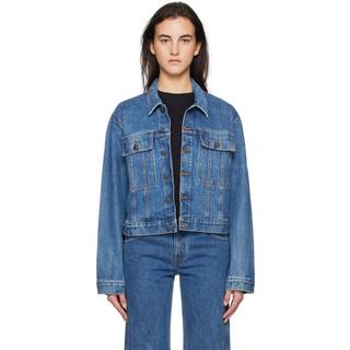 Khaite Saunder denim jacket - blue - M