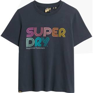 Superdry Vintage Logo Premium Goods Blomster 100% Bomulds T-shirtEU 38 (UK 10)