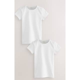 Next White 100% Cotton Gym School T-Shirts 2 Pack (3-16yrs)