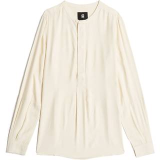 Half Placket Top - White - Women