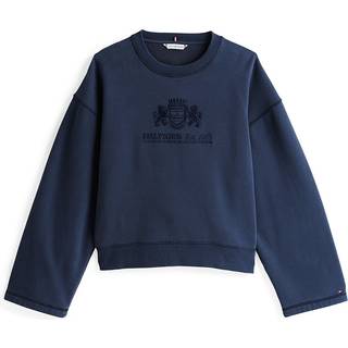 Logo Embroidery Wide Sleeve Sweatshirt