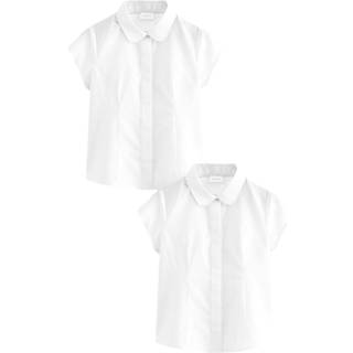 Next White Regular Fit 5 Pack Short Sleeve School Shirts (3-17yrs) - 14 Yrs