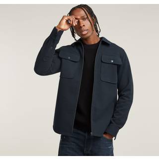 GPO Zip Overshirt - Dark blue - Men