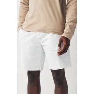 Next White Straight Fit Stretch Chinos Shorts