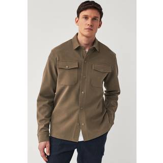 Next Brown Popper Shacket