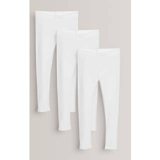 Next White Regular Fit Leggings 3 Pack (3-16yrs)
