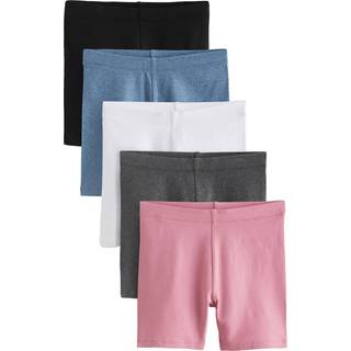 Next Black/ Pink/ Blue/ White/ Grey 5 Pack Cycle Shorts (3-16yrs)