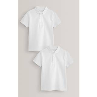Next White 100% Cotton Gym School T-Shirts 2 Pack (3-16yrs)