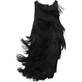Dorothee Schumacher Emotional Essence II fringed jersey top - black - XS