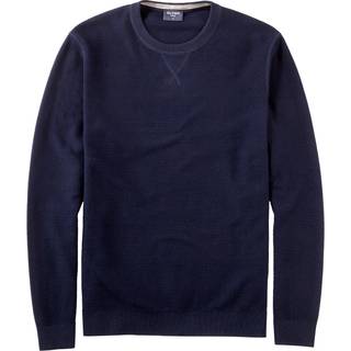 OLYMP Herren Pullover blau unifarben