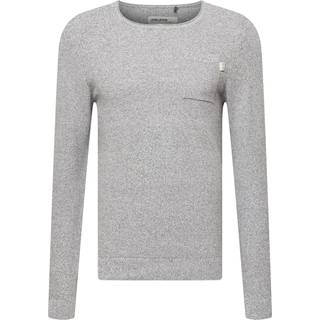 OLYMP Herren Pullover grau unifarben