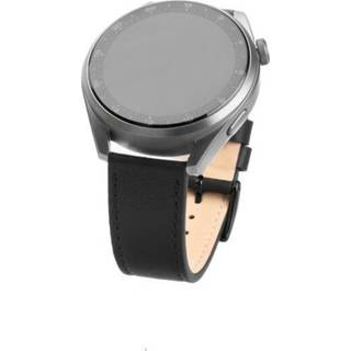 Fixed - Universal Smartwatch - Ægte Læder Rem - (20mm) - Sort