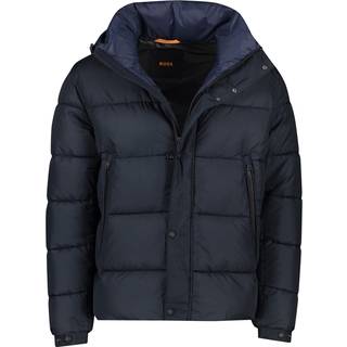 BOSS Orange Herren Steppjacke blau unifarben