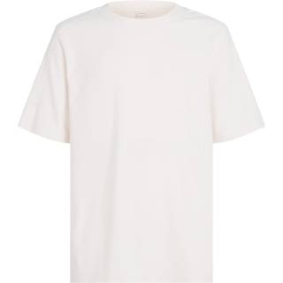 Brushed Rib Cotton T-shirt - White - L